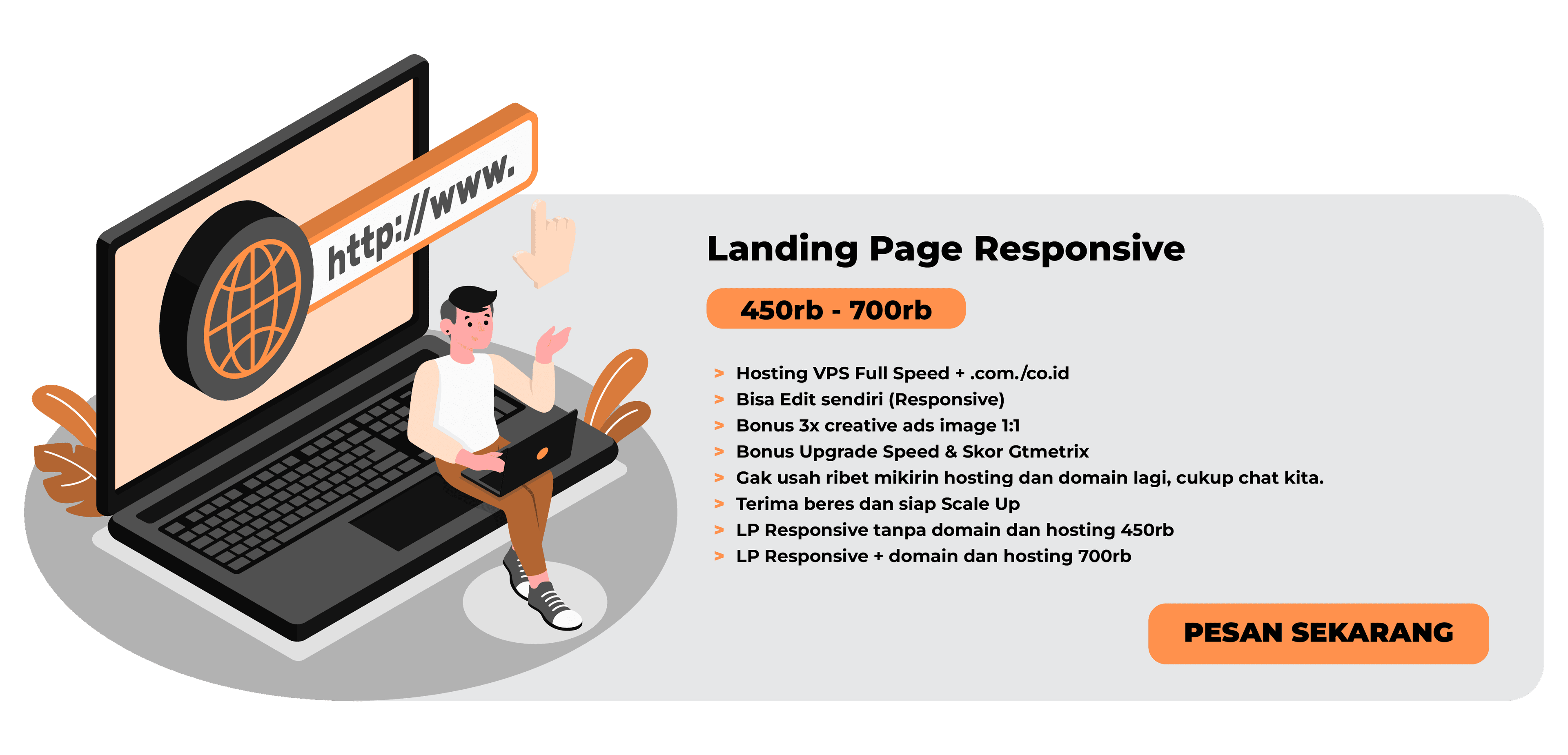 package Landing Page Responsive